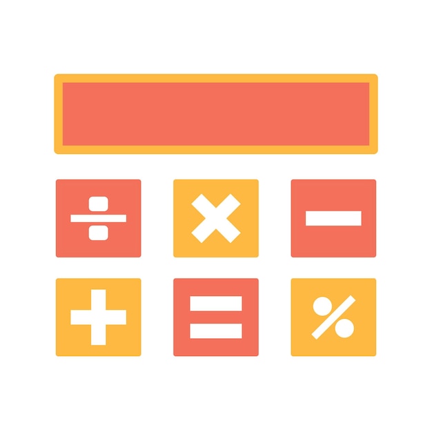 Calculator icon vector illustration design template flat style