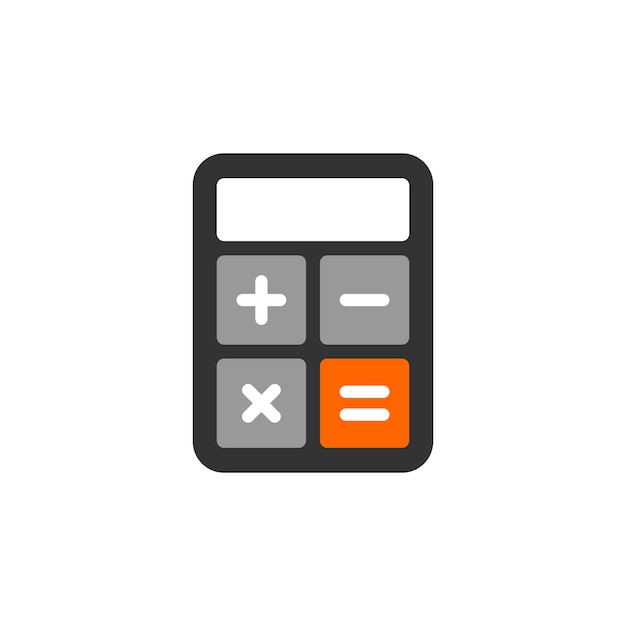 Calculator Icon Vector Logo Template