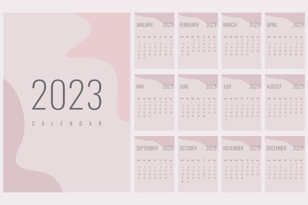 calendar for 2023