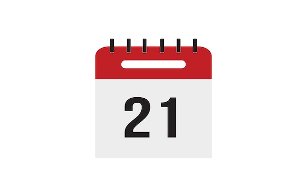 Calendar flat icon for Important date vector illustration of calendar with specific day 16