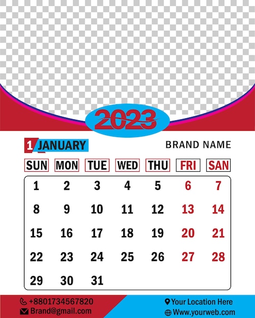 CALENDAR HAPPY NEW YEAR 2023.