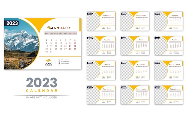 Calendar Templates for the Years 2023