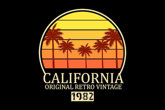 California retro vintage landscape design