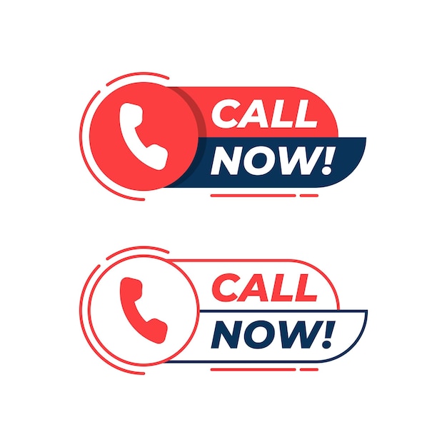 Call and chat us now icon design template