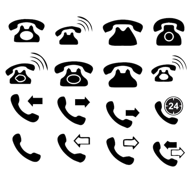 Vector call and contact icon