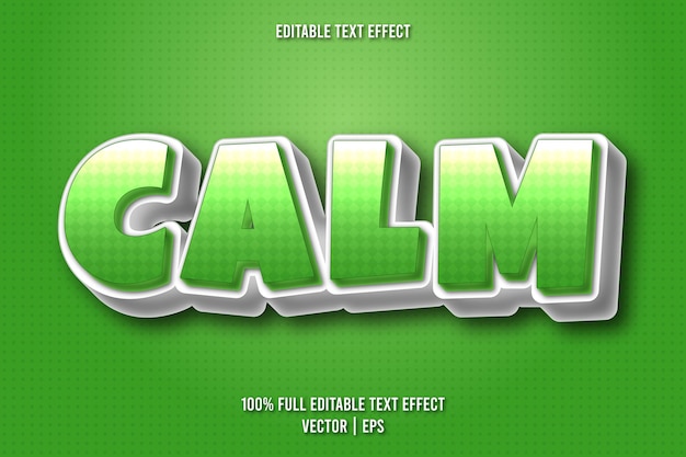 Calm editable text effect comic style