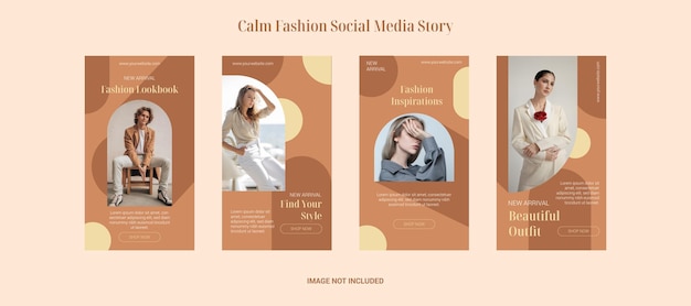 Calm Fashion Social Media Story Set