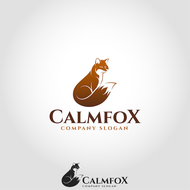 Calm Fox - Animal Logo