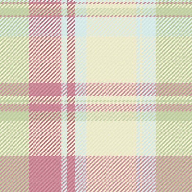 Calm plaid vector textile stationary check fabric pattern Overlay seamless tartan texture background in light and pastel colors