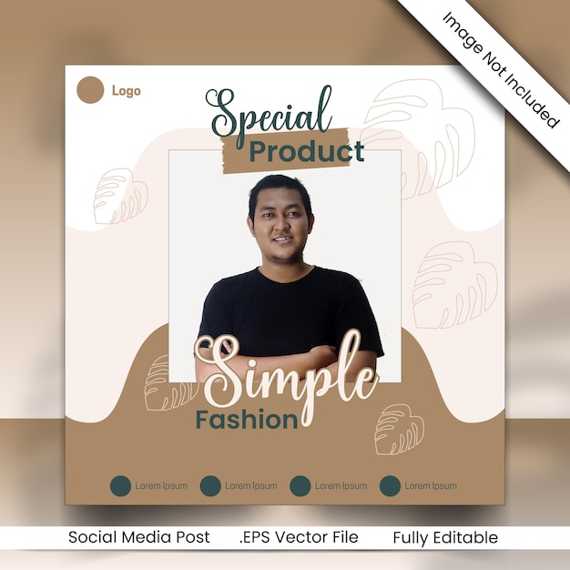 Calm Simple Fashion Social Media Post Template