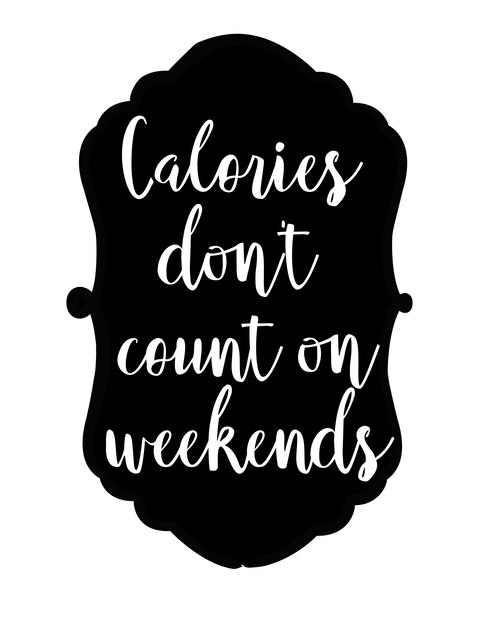 calories don't count