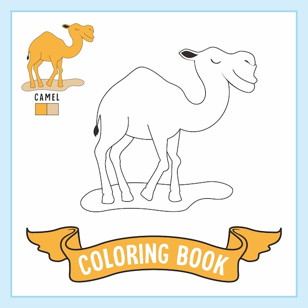 Camel Animals Coloring Pages Book