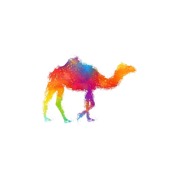 Camel Color Vector Illustration