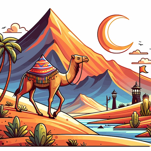 Camel in Desert