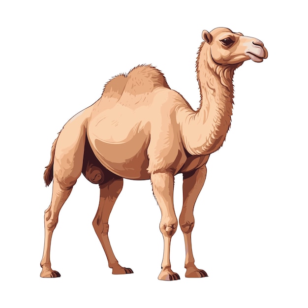 Camel Illustration in Detailed Style