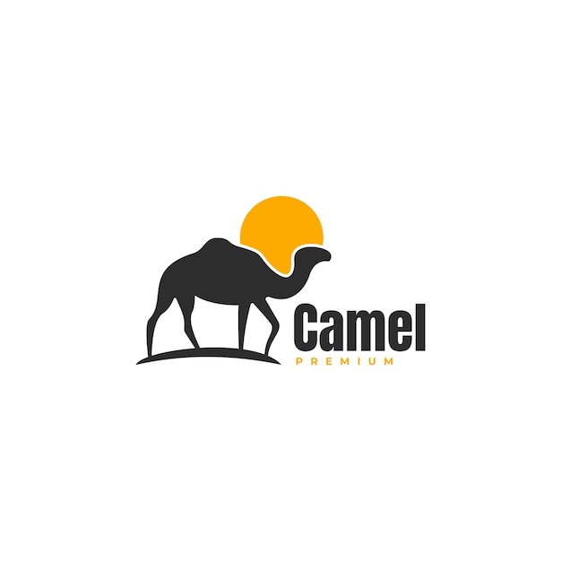 Camel logo icon design template