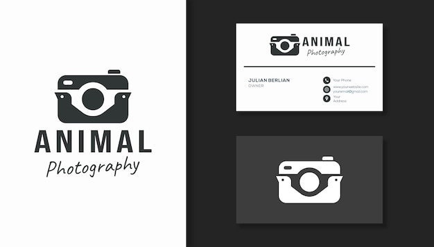 Camera and bird logo combination for photography company