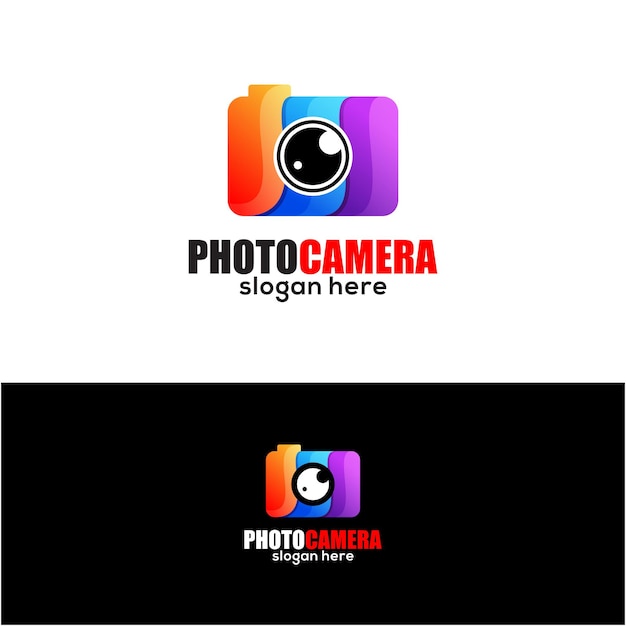 Camera gradient color logo