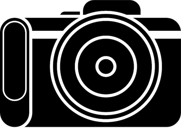 Camera icon glyph style