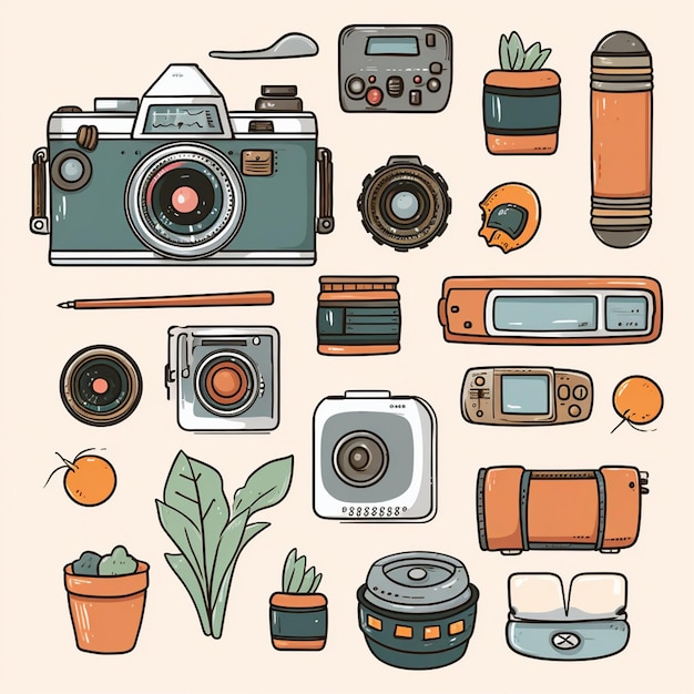 camera illustration icon vector photography photo design sign lens symbol equipment