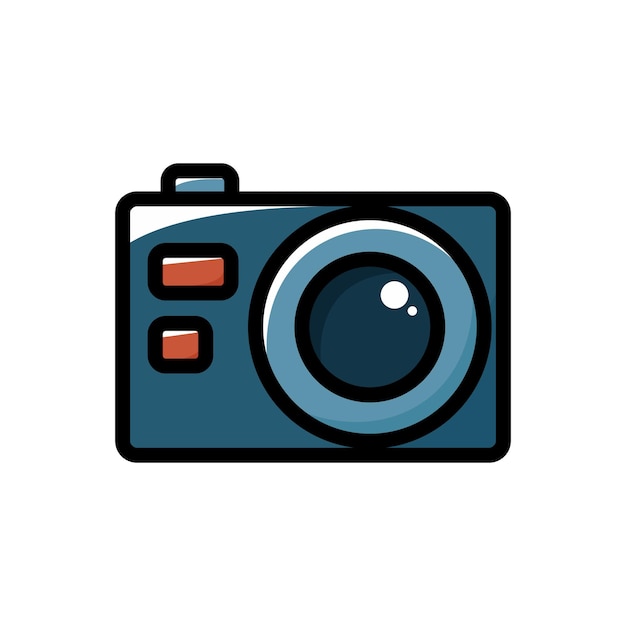 Camera illustration on transparent background