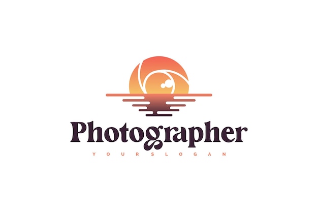 Camera lens logo, logo for photographer and others