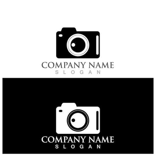 Camera logo and vector template