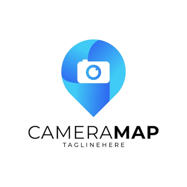 camera and map dual meaning
logo template