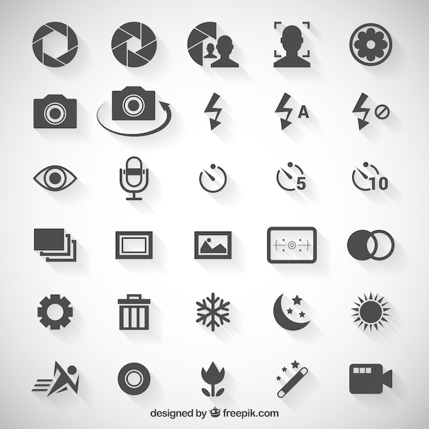 Camera option icons