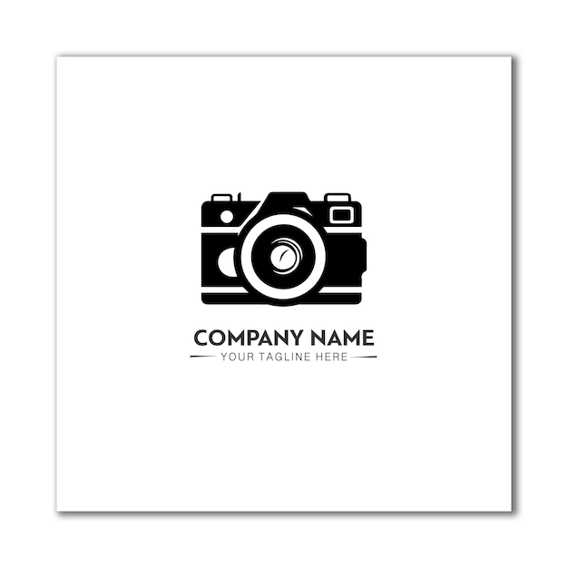 camera photography logo icon vector template