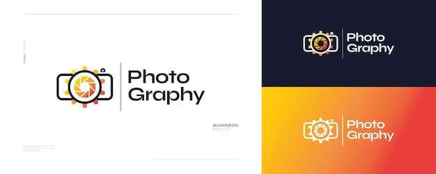 Camera and Sun Logo Design in Minimalist Concept Suitable for Photography Studio Cinema or Movie Company Logo