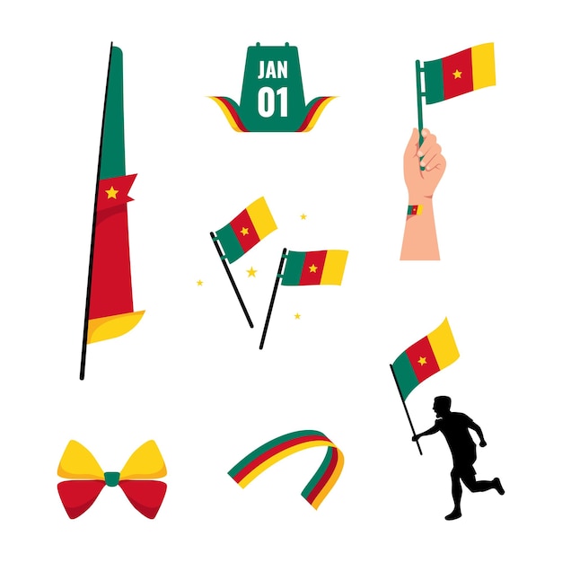 Cameroon Element Independence Day Illustration Design Vector