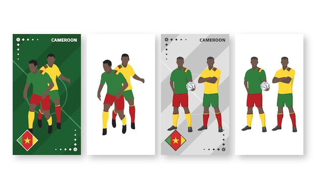 Cameroon Football Team Kit, Home kit and Away Kit