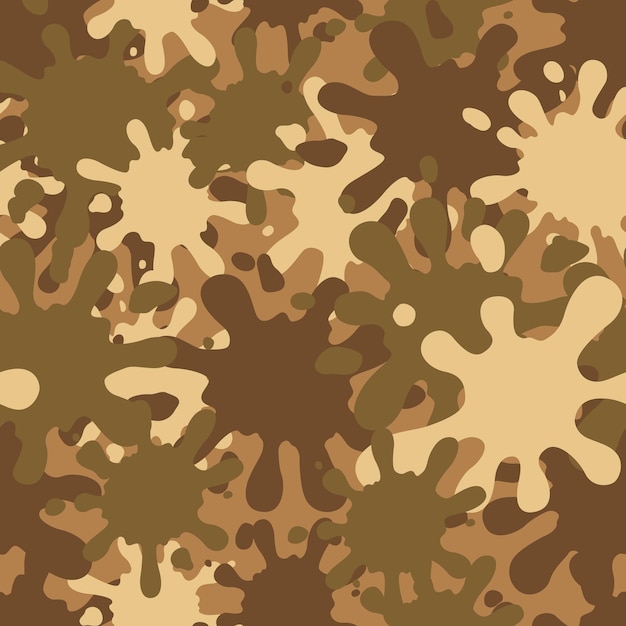 Camouflage pattern Design element for poster clothes decoration card banner Vector illustration