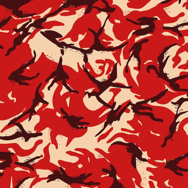 camouflage pattern red