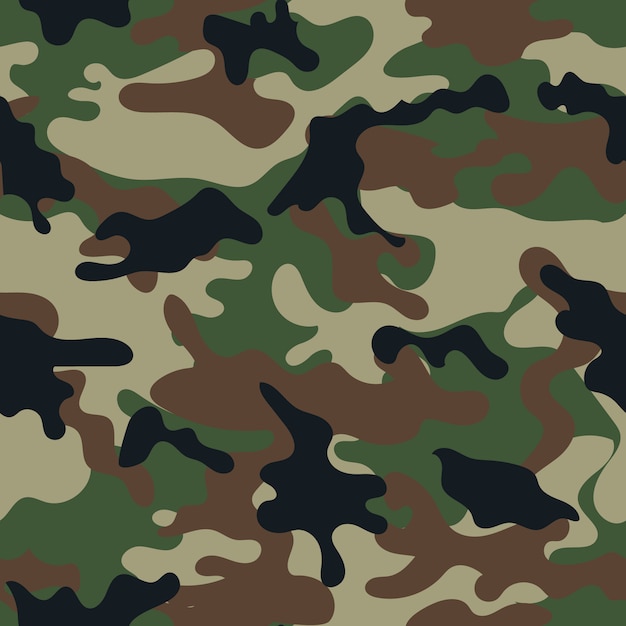 Camouflage seamless pattern. Vector illustration