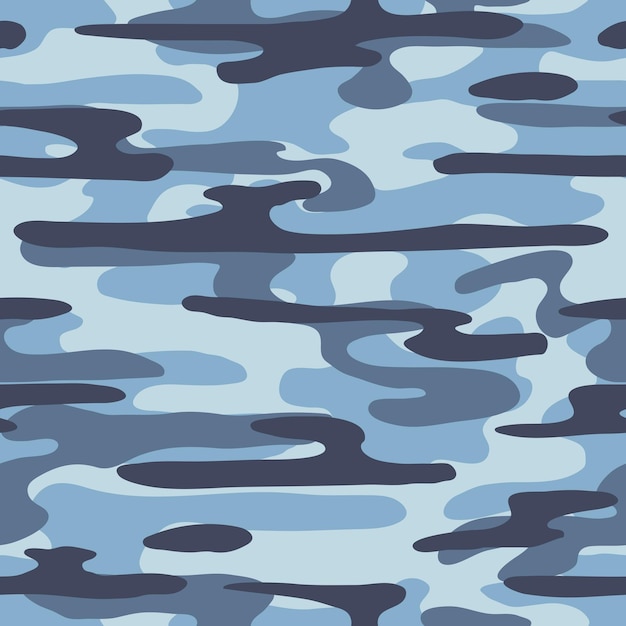 Camouflage Seamless Pattern Vector Military Background