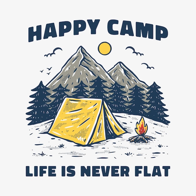 camp illustration