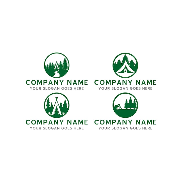 camp logo adventure logo vector