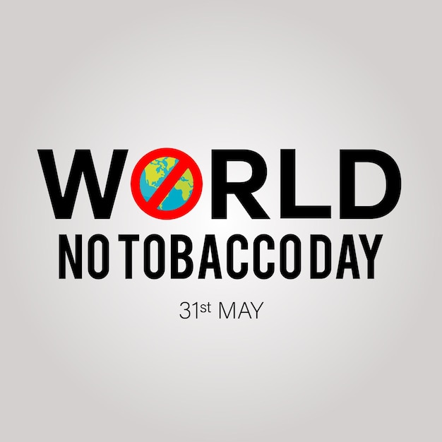 Vector campaign card against smoking on world no tobacco day reminder of the effects of smoking on yourself