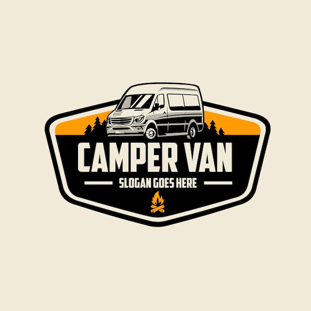 Camper Van Logo Design Ready Made Logo Motorhome Best for campervan motorhome rv related industry