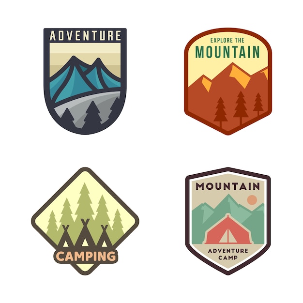 Camping and adventure badge