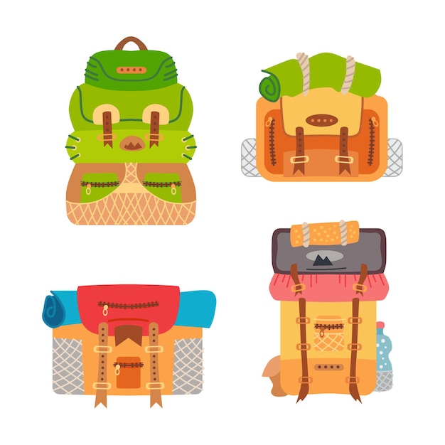 Camping backpack set