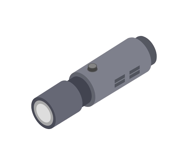 Camping flashlight isometric