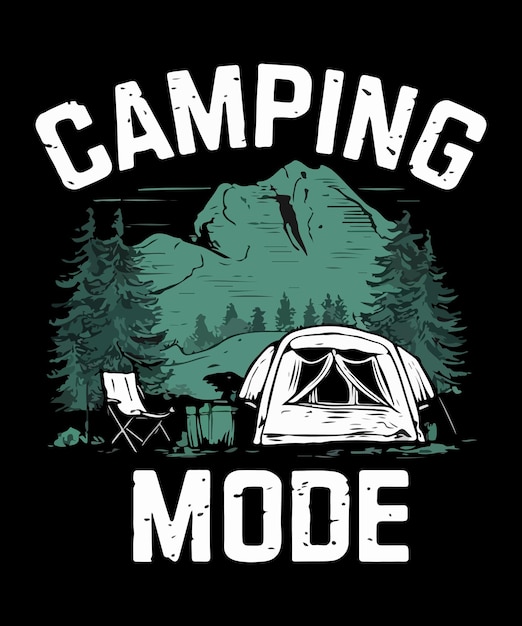 Camping Funny Outdoors T Shirt Design