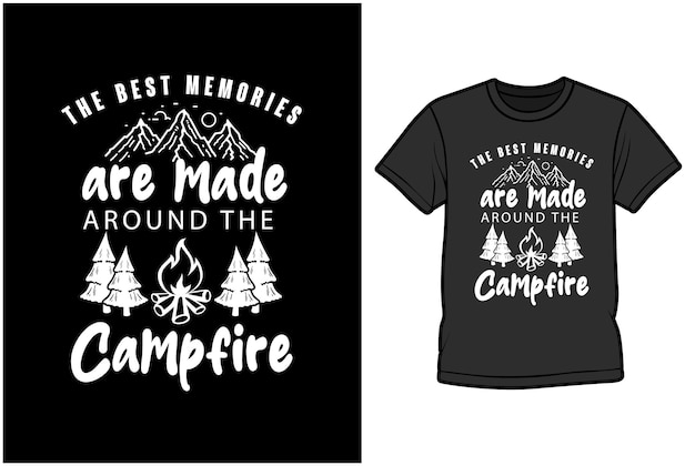 Camping Hiking travel tshirt design