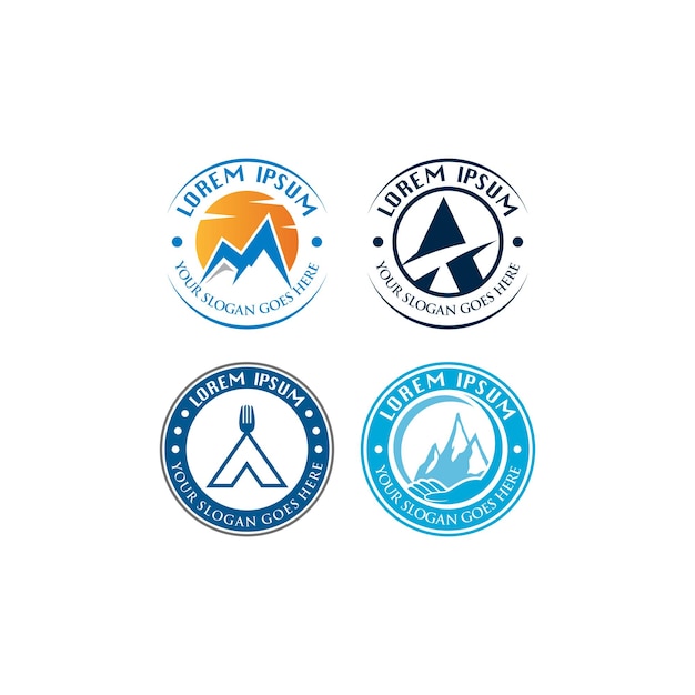 Camping logo adventure logo vector