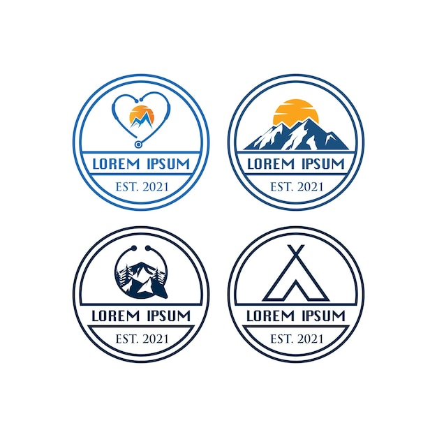 Camping logo adventure logo vector