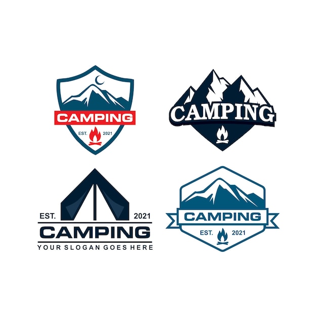 camping logo  adventure logo vector