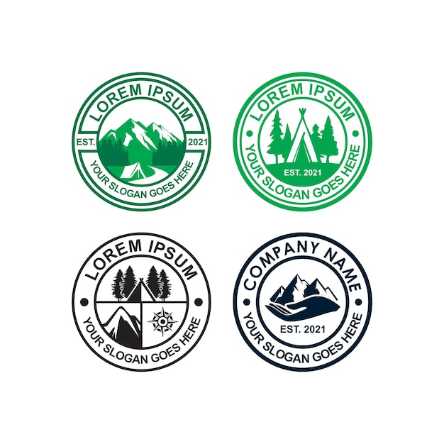 camping logo  adventure logo vector